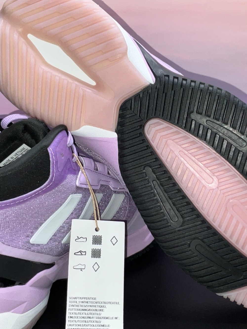 Adidas CrazyFlight 6 Mid W Indoor Volleyball Shoes in Powder Plum/Black.10.5/9UK - Picture 5 of 6